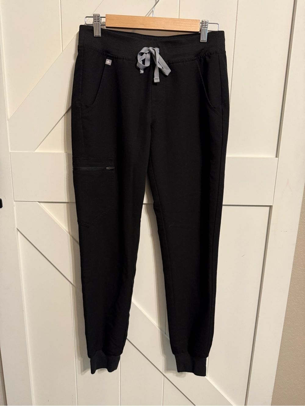 Figs Scrub Black Joggers Technical Collection Women’s XS Drawstring Pockets